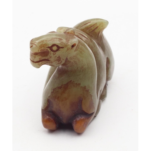 563 - Carved Jade Figure of Camel Persian