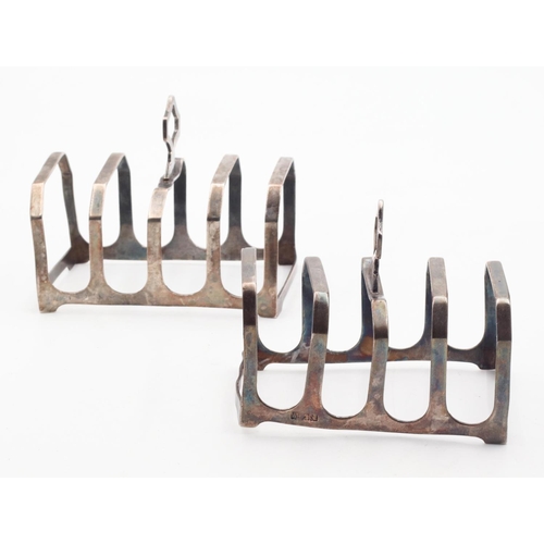 603 - Pair of Silver Toast Racks