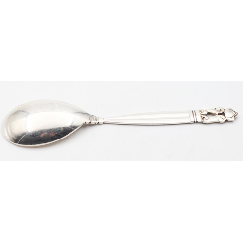 613 - George Jensen Silver Spoon Attractively Detailed