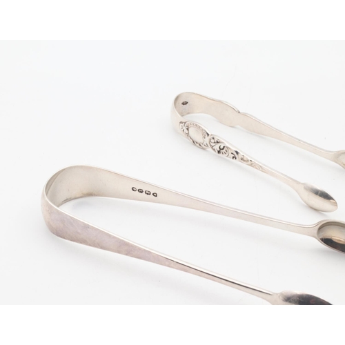 625 - Two Silver Sugar Tongs