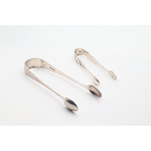 625 - Two Silver Sugar Tongs