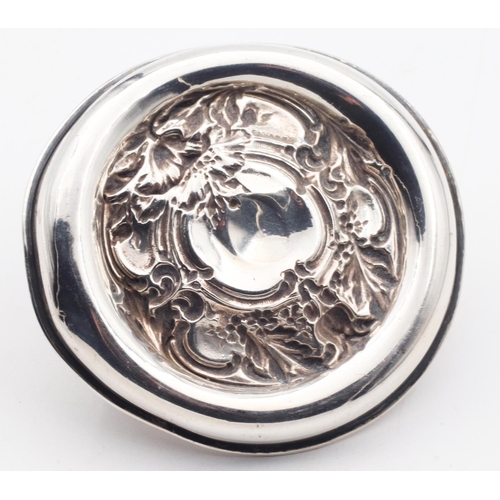 630 - Silver Ring Rest with Tree Motif Centre Support Approximately 10cm Wide