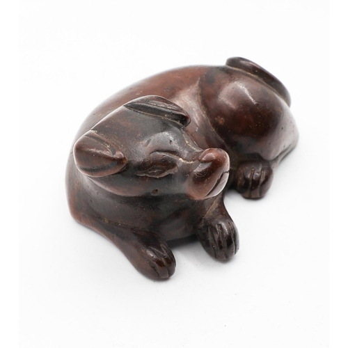 665 - Carved Netsuke Oxen