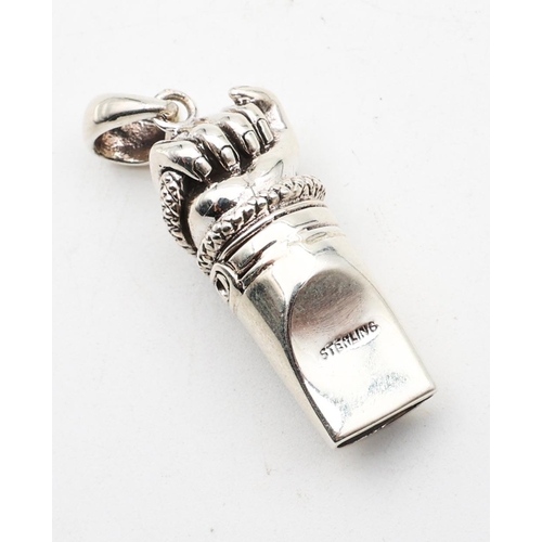 681 - Novelty Silver Whistle with Bale