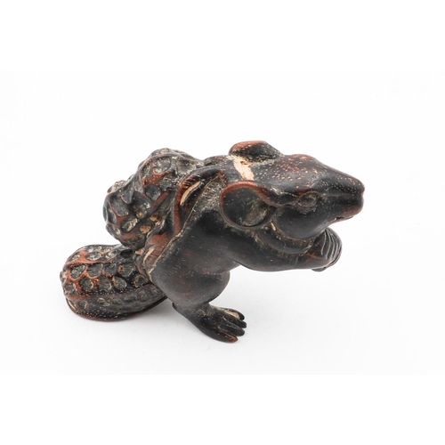 708 - Carved Agate Figure of Mouse Approximately 3cm Wide