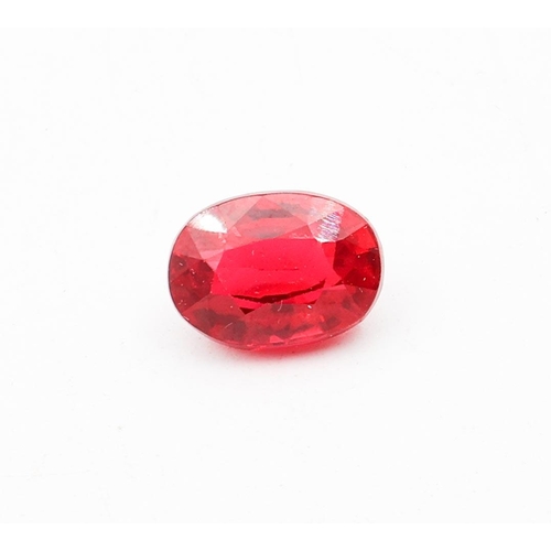 712 - Oval Mixed Cut Ruby Gemstone Approximately 10 Carat Weight