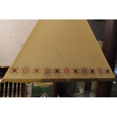 748 - Laura Ashley Lamp with Decorated Shade Electrified Working Order