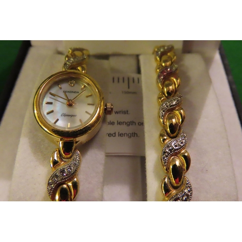 757 - Sekonda Ladies Watch Set with Gold Filled Bracelet Contained within Original Presentation Box