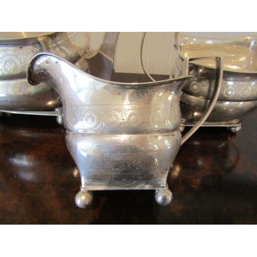 801 - Irish Six Part Silver Tea and Coffee Service Hallmarked 1916 by Thomas Weir Attractively Detailed Sh... 