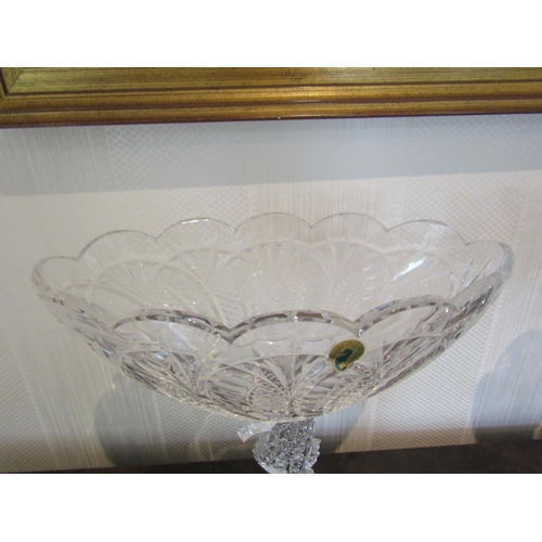 802 - Waterford Seahorse Motif Centrepiece Bowl Approximately 15 Inches High Good Original Condition