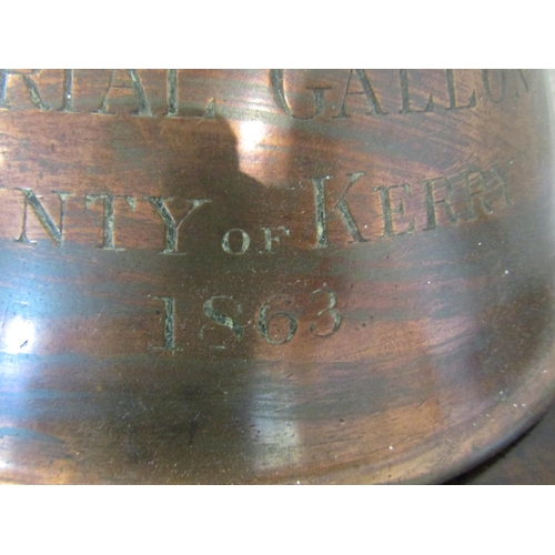 808 - Graduated Set of Imperial Measures for the County of Kerry Each Dated 1863 Imperial Gallon, Half Gal... 