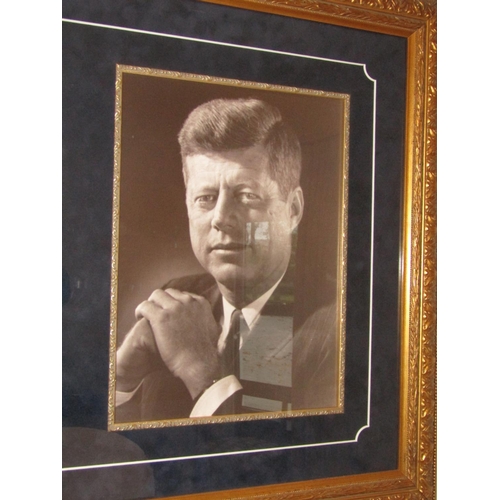 839 - Signed John F Kennedy (1917-1963) Photograph with Maine Democratic Party Dinner Invitation at Hotel ... 