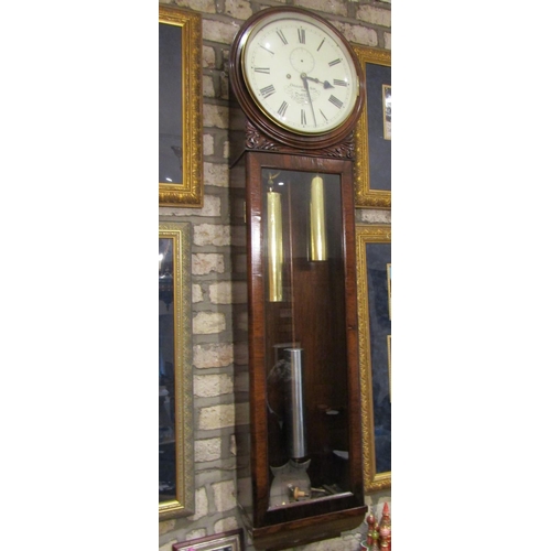 843 - Rare Over-Sized Dobbyn & Son Dublin Eight Day Regulator Wall Clock Striking the Hours on a Gong Maho... 