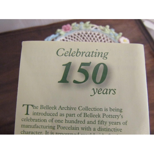 860 - Belleek Henshall Basket Numbered 25 Created 2007 to Celebrate Belleek Potteries 50 Years 1857 - 2007... 