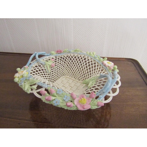 860 - Belleek Henshall Basket Numbered 25 Created 2007 to Celebrate Belleek Potteries 50 Years 1857 - 2007... 