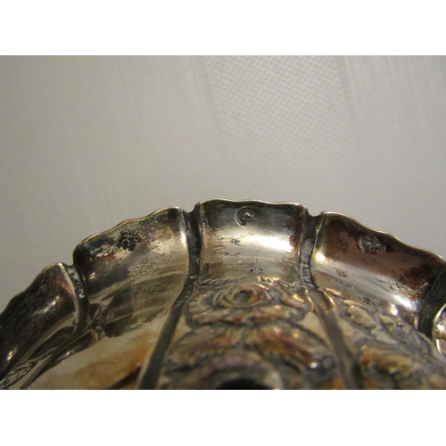 866 - Large Dublin Silver Bowl Dated 1757 by Robert Calderwood Attractively Detailed with Lion Head Motif ... 