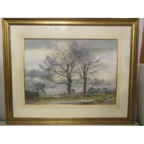 922 - Frank Egginton RCA FIAL (1908-1990) Rural Scene with Trees and Cattle Beyond Watercolour Approximate... 