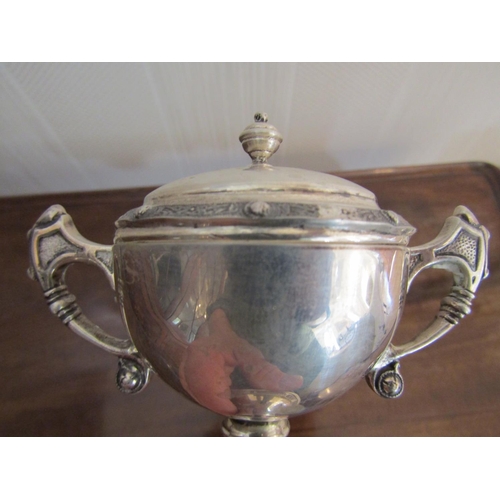 929 - Irish Silver Trophy Cup Approximately 5 Inches High Hallmarked Dublin Weir & Sons Celtic Motifs Thro... 