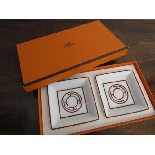 931 - Hermes of Paris Cased Pin Dishes Contained within Original Presentation Case from Hotel De Charme Le... 