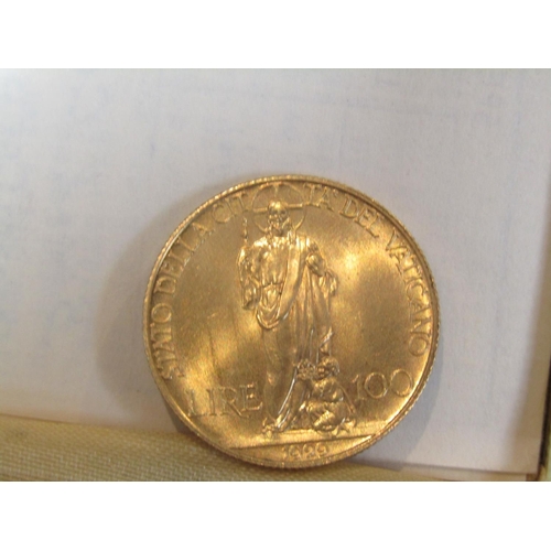 959 - 1929 100 Lire Vatican Gold Coin