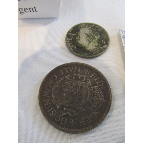 963 - Queen Victoria 1845 Silver Crown, Elizabeth II Half Crown 1960 Silver,  Edward VII Silver Coin and G... 