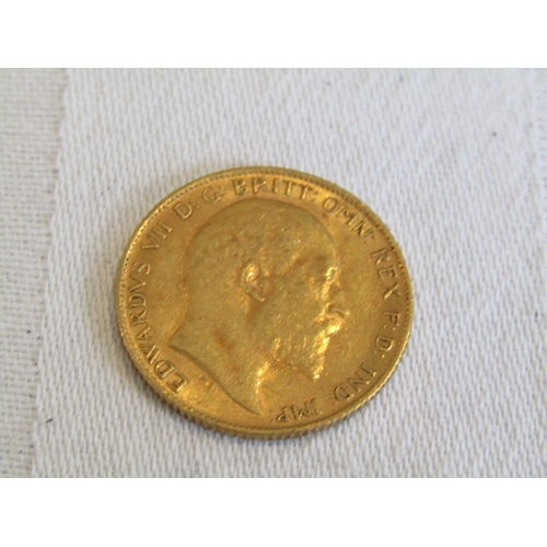 966 - Half Gold Sovereign Coin Dated 1910