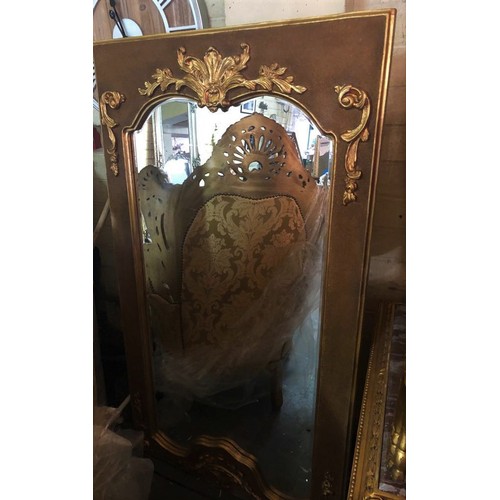 785 - Gilded Salon Mirror 6ft High x 3ft 8 Inches Wide Approximately