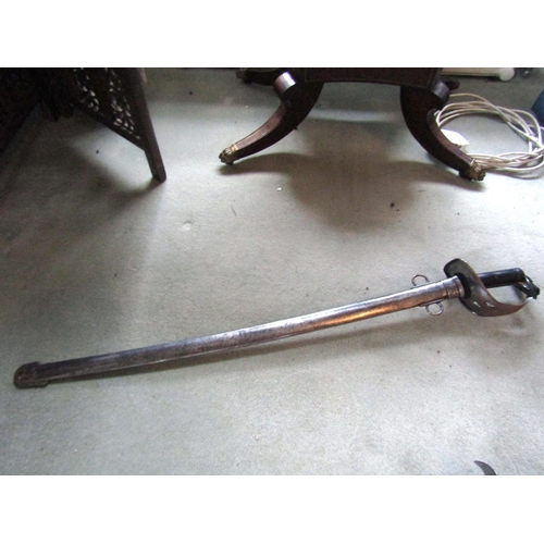 55 - Antique Sword and Scabbard with Leather Handle
