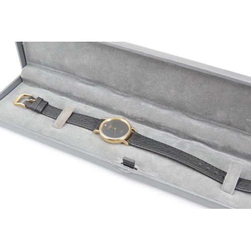 107 - Longines Gentlemans Wristwatch 18 Carat Rolled Gold Case Original Strap and Box Working Order