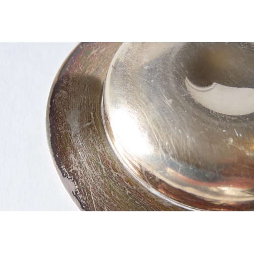 608 - Silver Nut Dish Circular Form