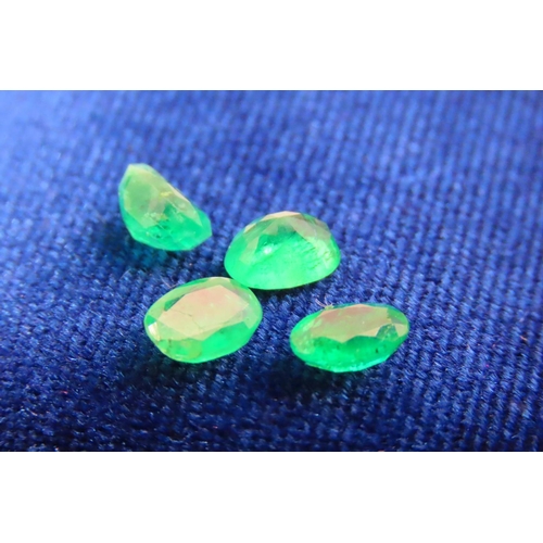 80 - Four Oval Cut Emeralds Each Approx 0.70 Carat Weight