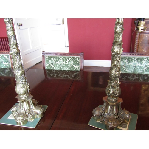 347 - Pair of Finely Detailed Ormolu Table Candelabra Rococo Form Each Approximately 26 Inches High Variou... 