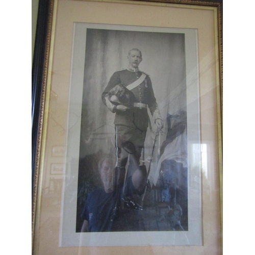 47 - Military Portrait Engraving Approximately 2ft 6 Inches High x 18 Inches Wide