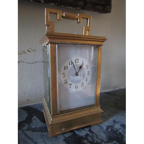 57 - Antique Carriage Clock Approximately 5 Inches High