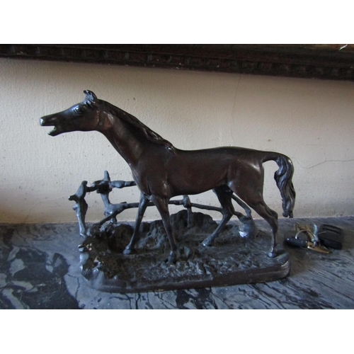 59 - Antique Bronze of Horse Approximately 8 Inches Wide