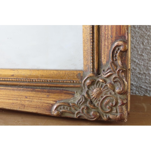 115 - Gilt Framed Rectangular Form Wall Mirror Approximately 18 Inches High x 22 Inches Wide