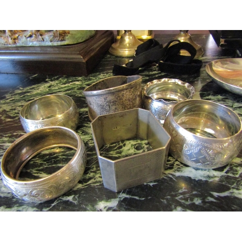 1186 - Antique Silver Napkin Rings