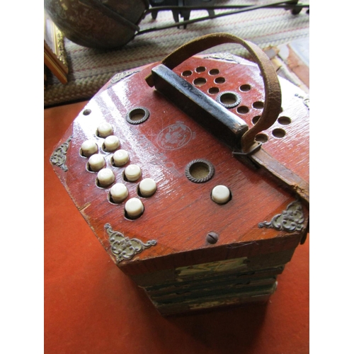 1202 - Antique Concertina Working Order