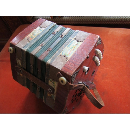 1202 - Antique Concertina Working Order