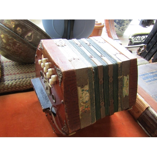 1202 - Antique Concertina Working Order