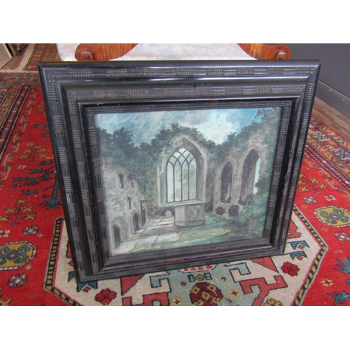 1205 - Douglas Alexander Ruined Abbey Oil on Board Approximately 16 Inches High x 20 Inches Wide contained ... 