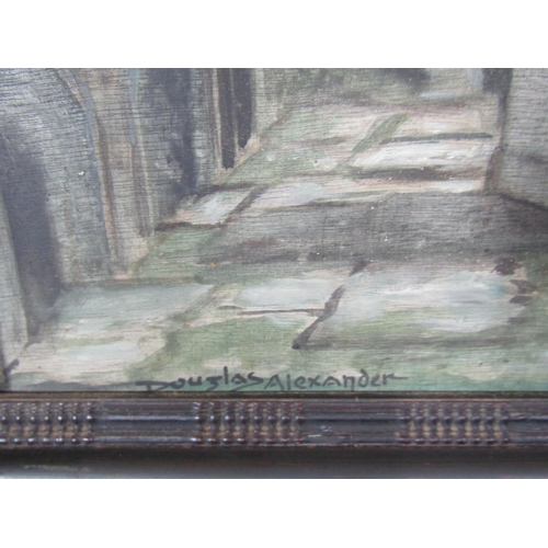 1205 - Douglas Alexander Ruined Abbey Oil on Board Approximately 16 Inches High x 20 Inches Wide contained ... 