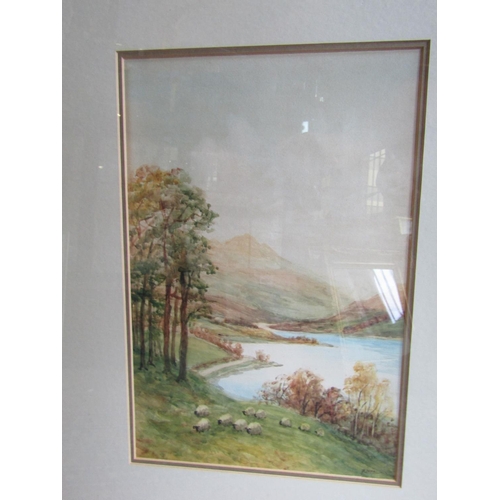 1206 - Benjamin Davis (1869-1946) Titled Evening Head of Loch Lomand Watercolour Signed Approximately 16 In... 