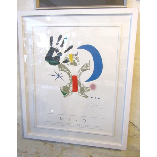 1207 - Joan Miro Original Silk Screen Christies Advertisement Approximately 26 Inches High x 20 Inches Wide