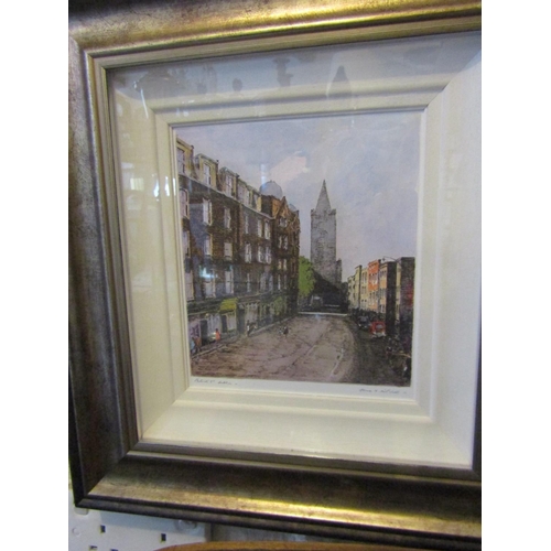 1212 - Flora Mitchell Fine Art Lithograph Dated 1966 Titles Patrick Street Dublin