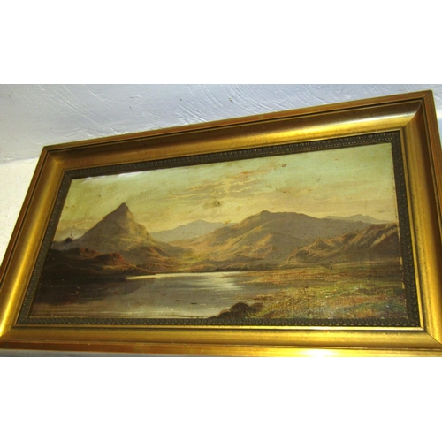 1218 - Irish School Edwardian Lakes of Killarney Possibly Alexander Williams Oil on Canvas Approximately 16... 