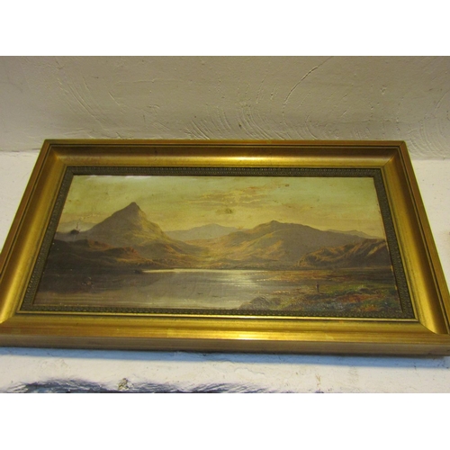 1218 - Irish School Edwardian Lakes of Killarney Possibly Alexander Williams Oil on Canvas Approximately 16... 