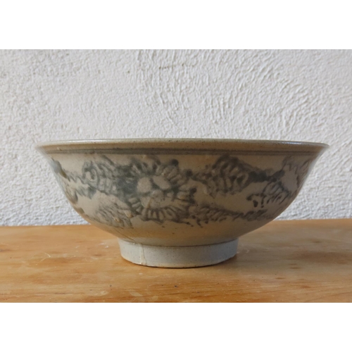 135 - Oriental Blue and White Bowl Flared Rim