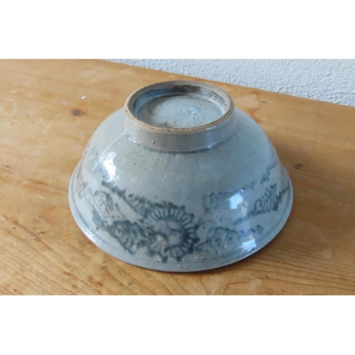 135 - Oriental Blue and White Bowl Flared Rim