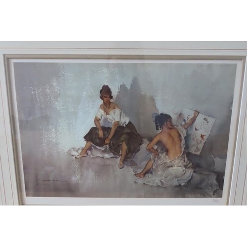 142 - William Russell Flint Fine Art Lithograph Signed Plate 340 of 750 Frame Size Approximately 26 Inches... 